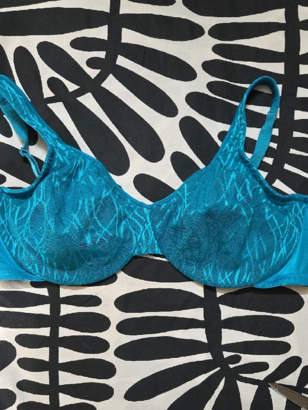 Maidenform 38D Teal MESH Underwire Bra, Lined & No Padding - Picture 5 of 5